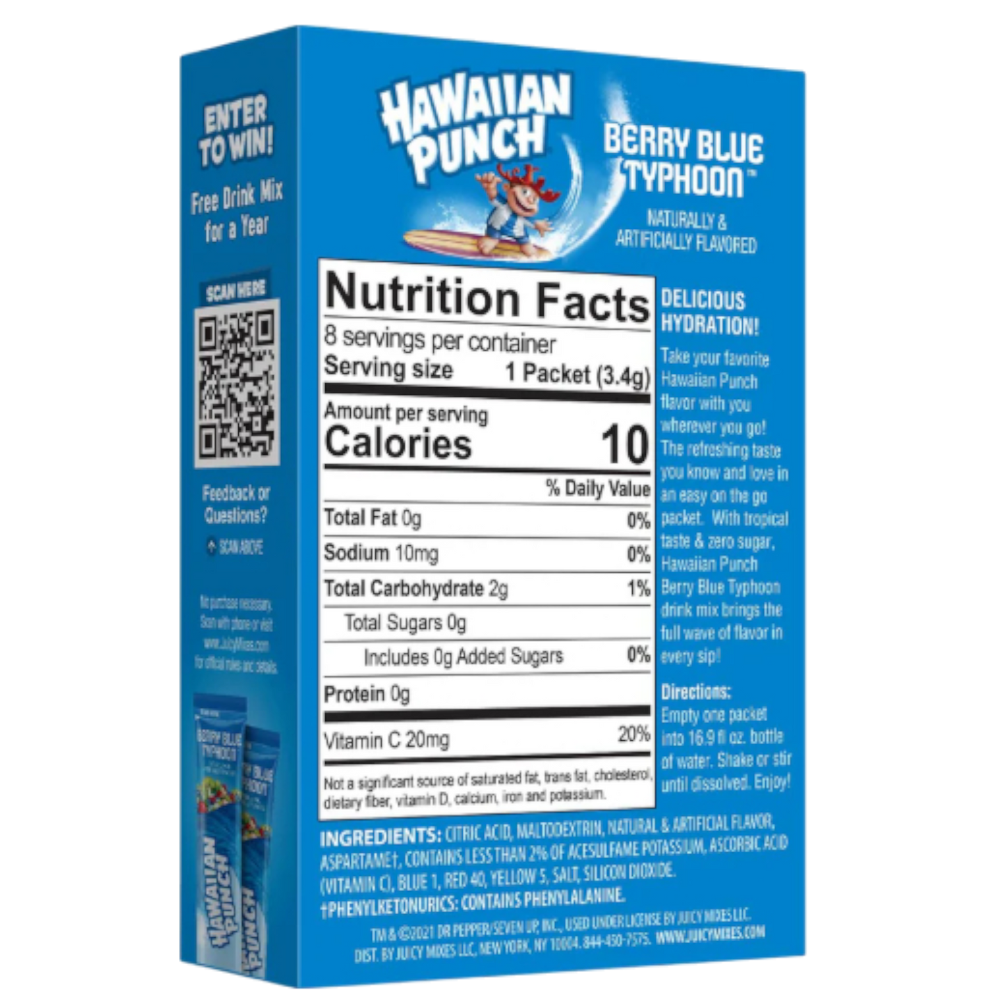 Hawaiian Punch Drink Mix - Berry Blue Typhoon