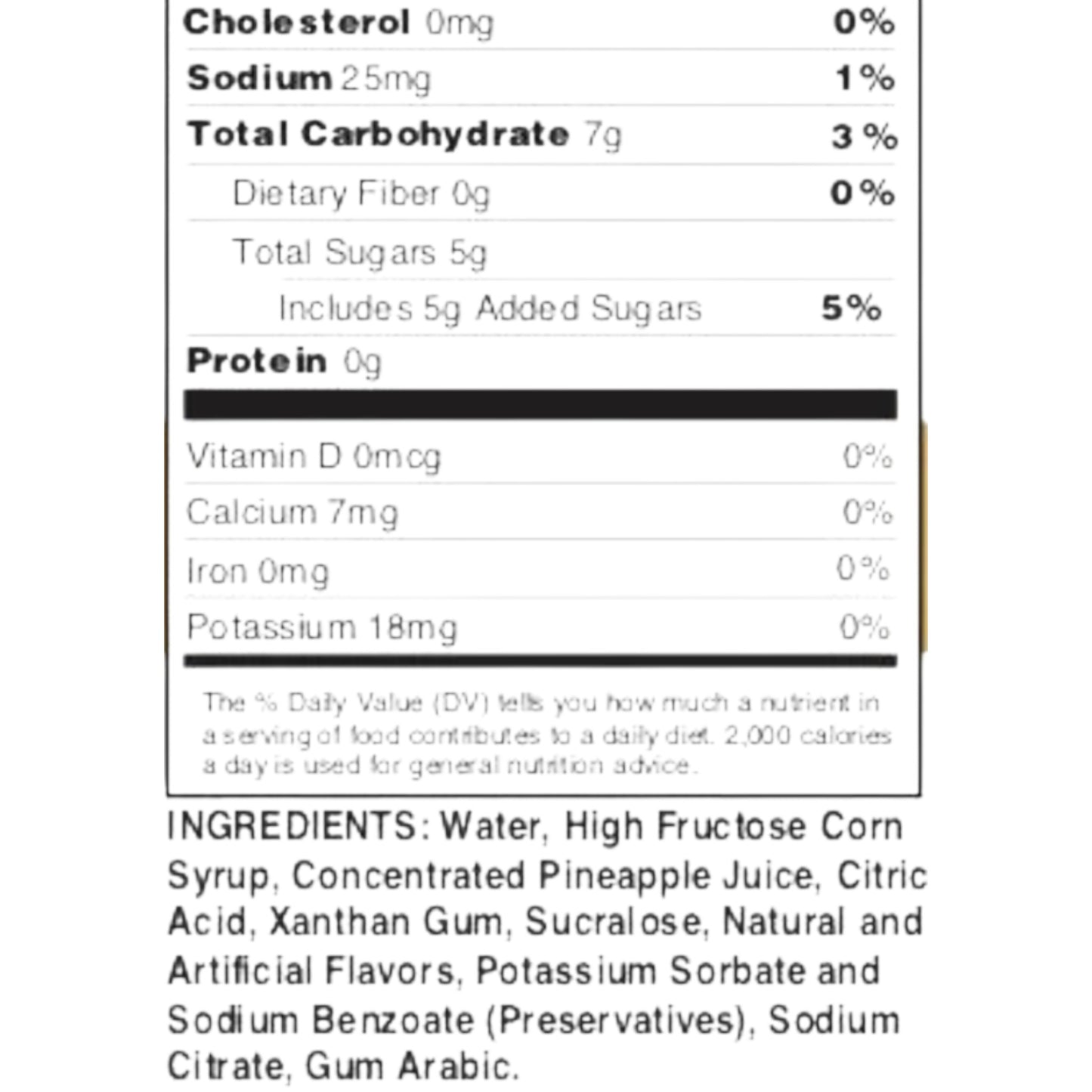 Skinny Syrup - Pina Colada Mix - 946ml