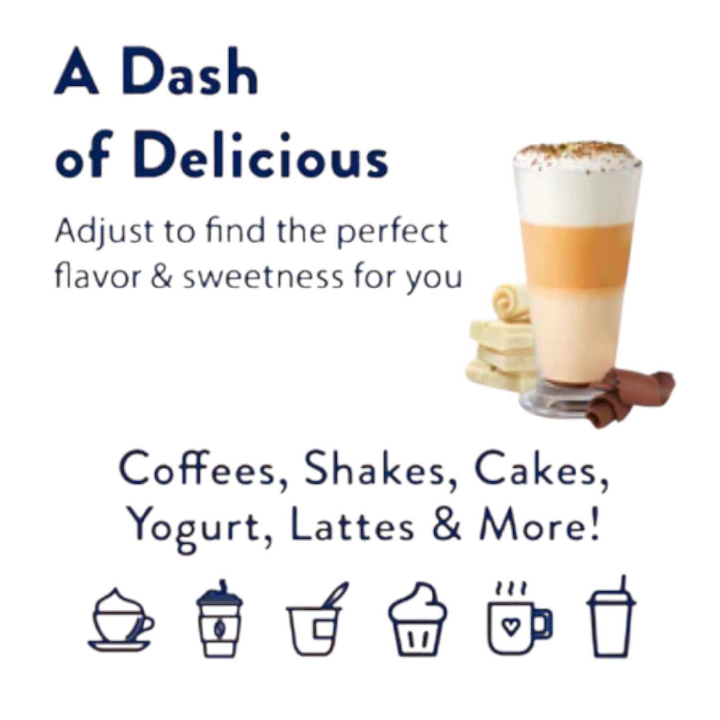 Skinny Syrup - White Chocolate Mocha Syrup - 750ml