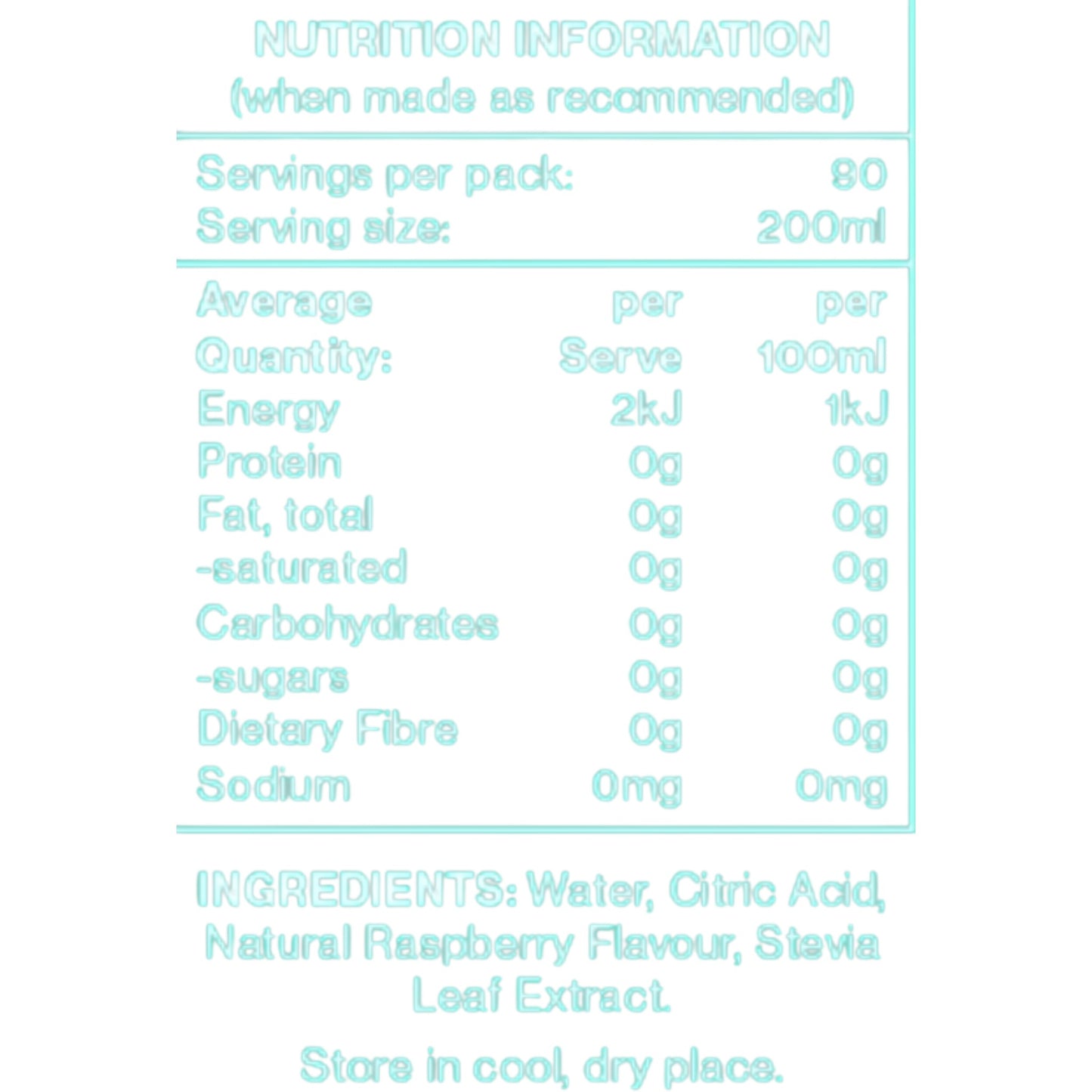 Vital Zing - Raspberry Water Drops