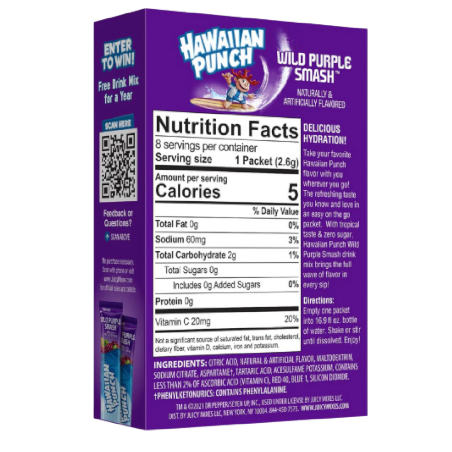 Hawaiian Punch Drink Mix - Wild Purple Smash