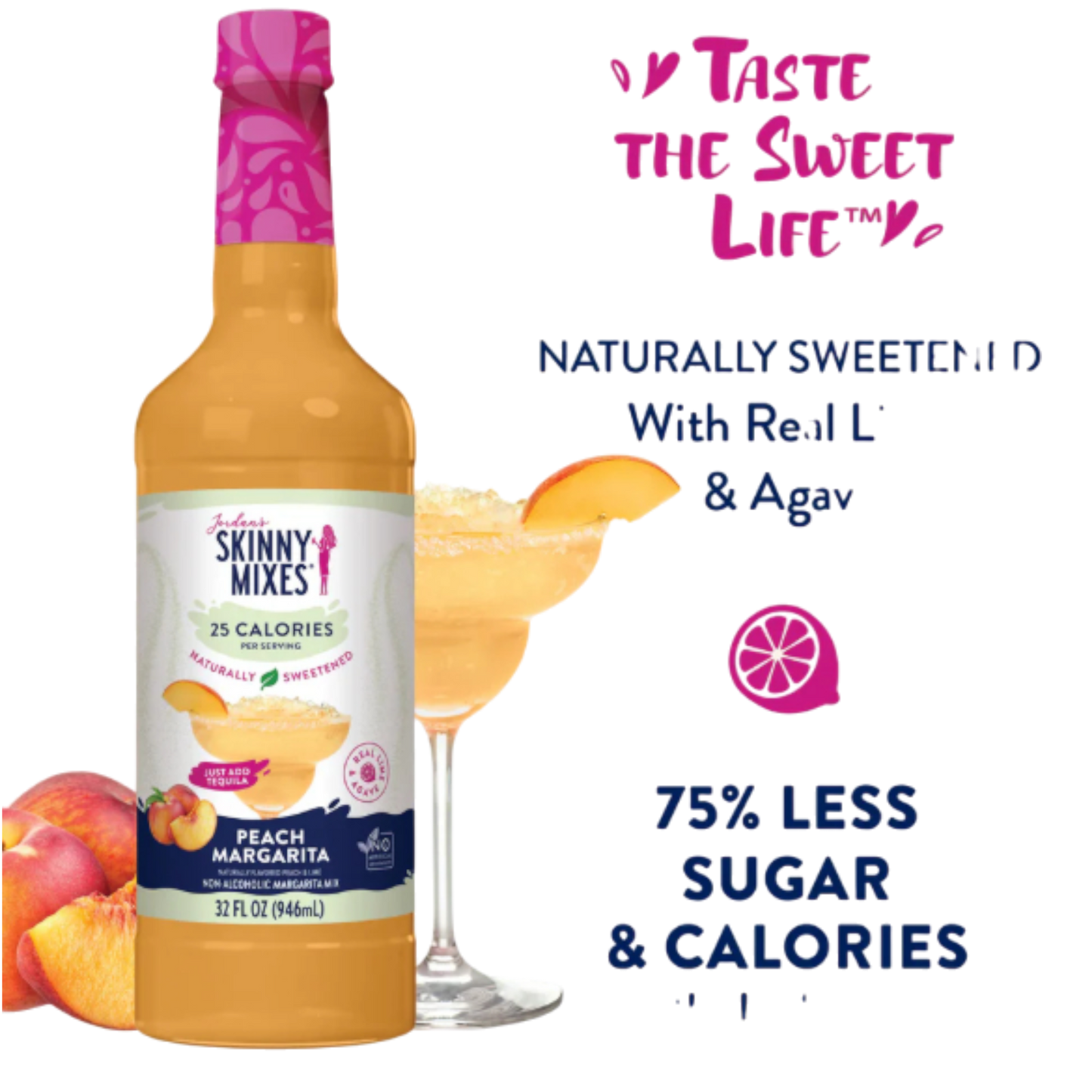 Skinny Syrup - Peach Margarita Mix - 946ml