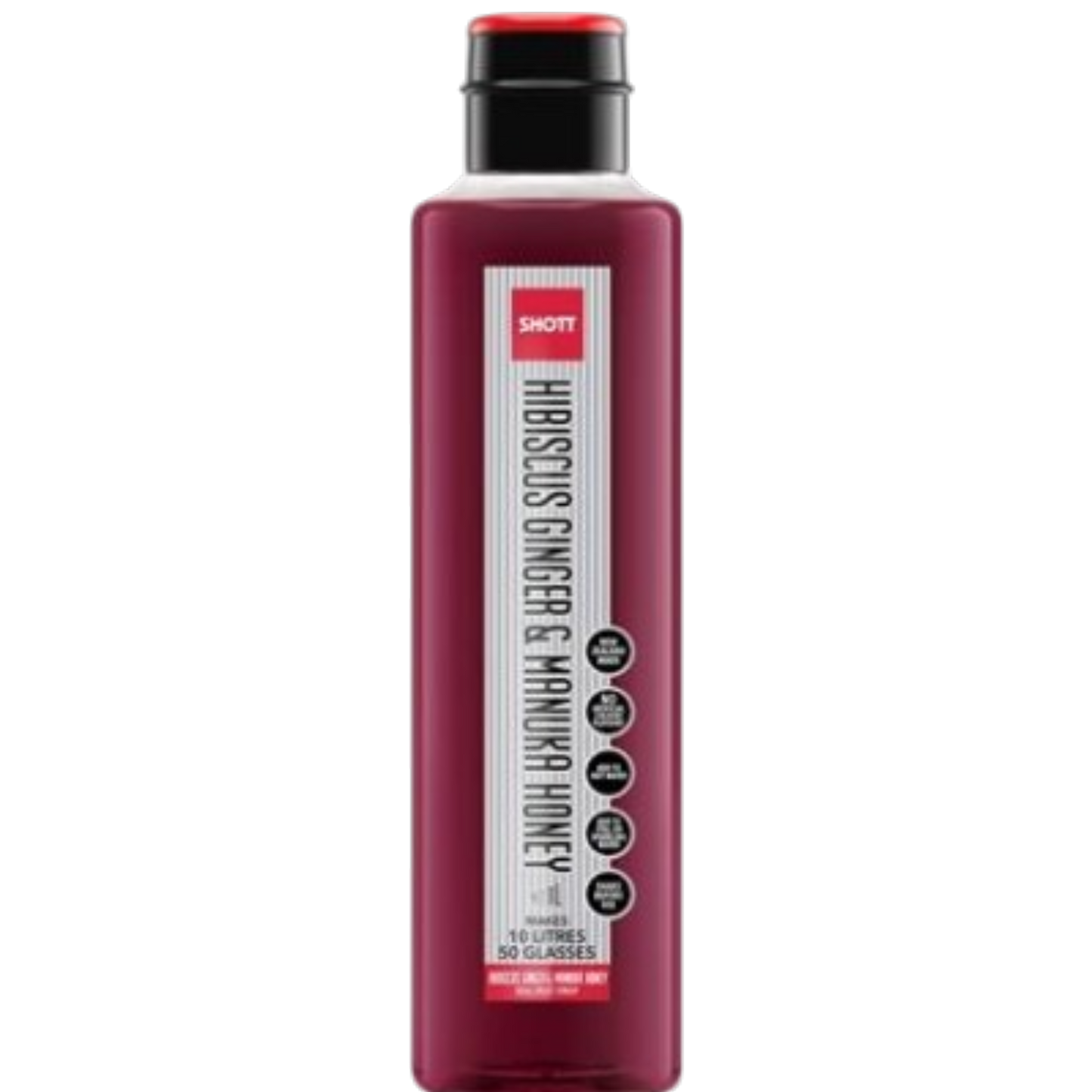 SHOTT - Hibiscus Ginger Manuka Honey Syrup 1Ltr
