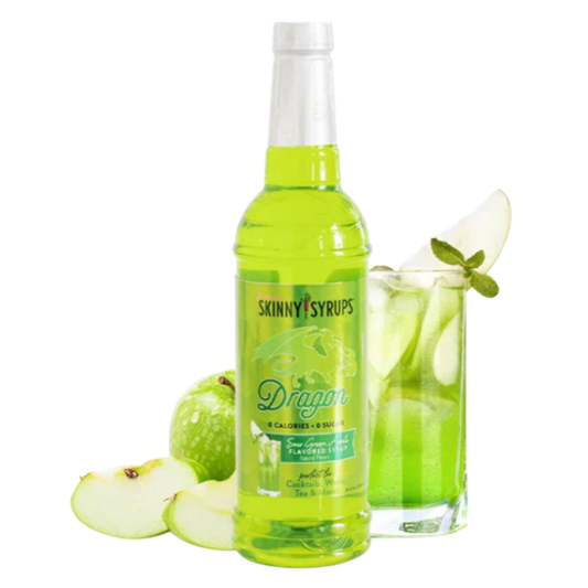 Skinny Syrup  - Dragon - Sour Green Apple Syrup - 750ml