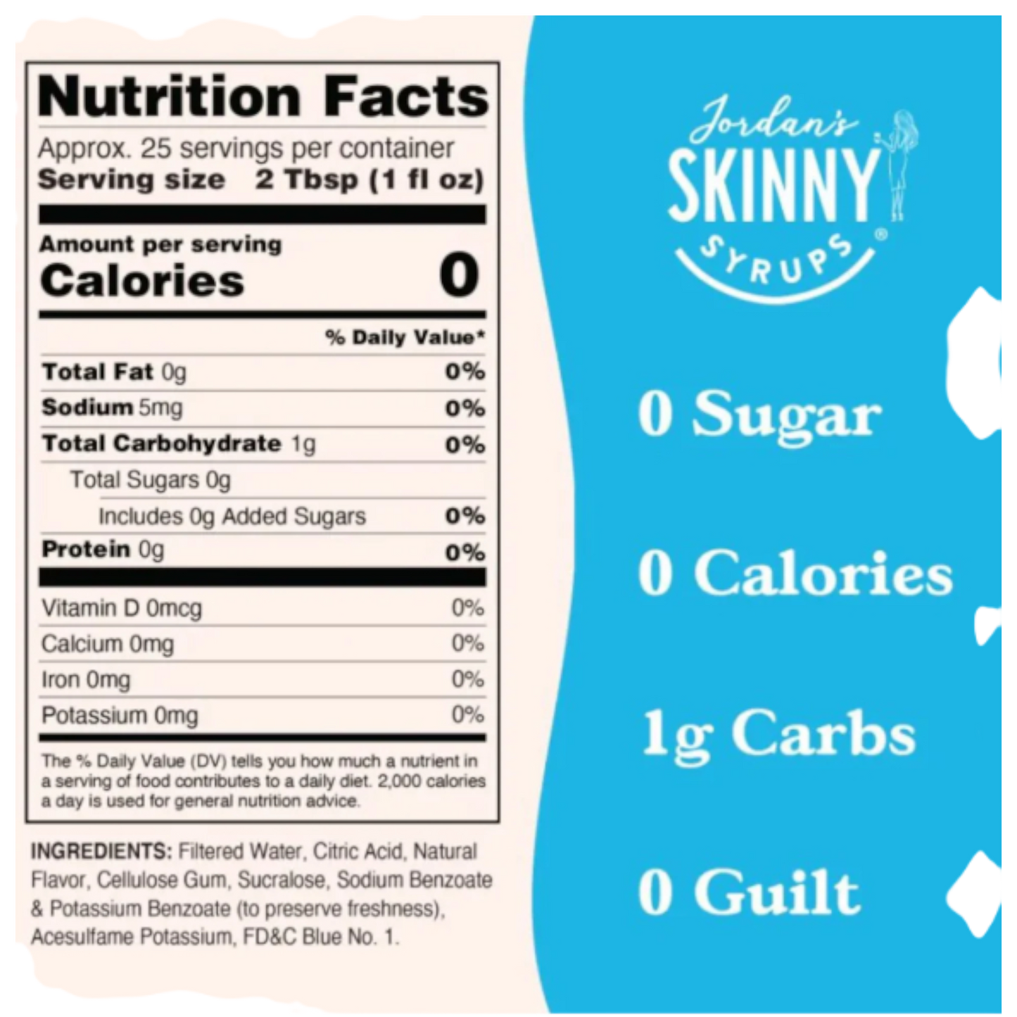 Skinny Syrup  - Genie - Sour Blue Raspberry