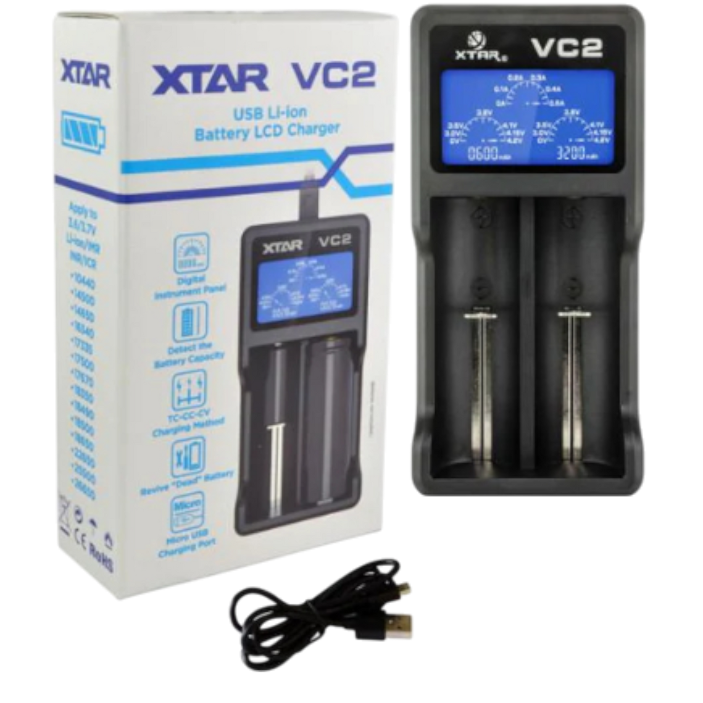 XTAR - VC2 -2 Bay Charger